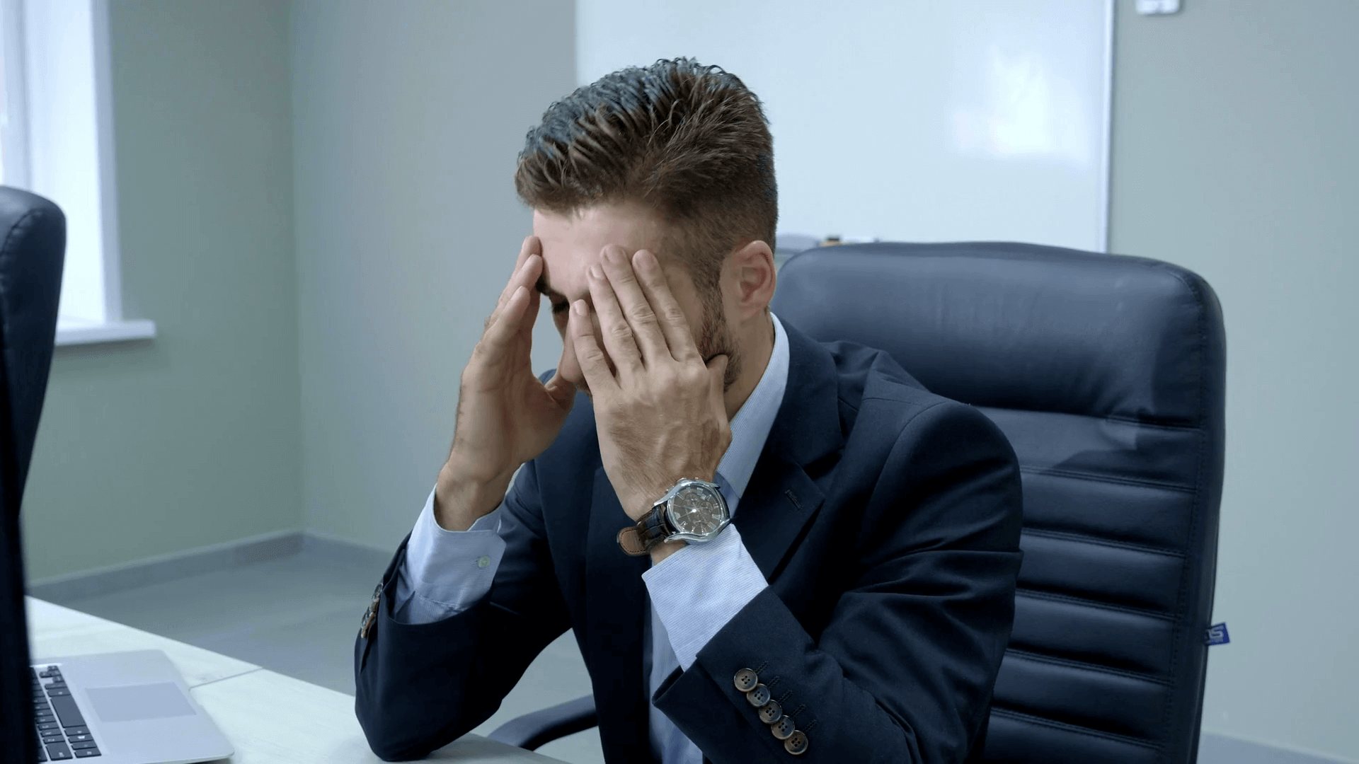 stressed man